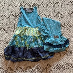 Matilda Jane Platinum Limited Edition Boho Whimsical Patchwork Dress Set